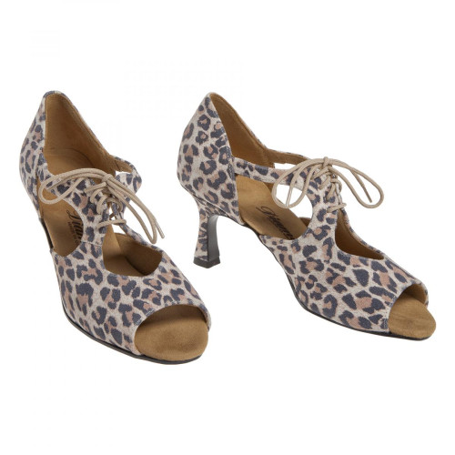 Diamant - Women´s dance shoes 190-087-329-V - Suede Leopard - 6,5 cm