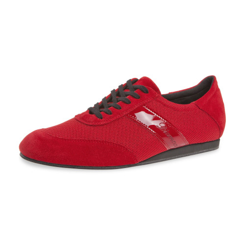 Diamant Mens Dance Sneakers 192-425-579-V - Suede Red - 1,5 cm