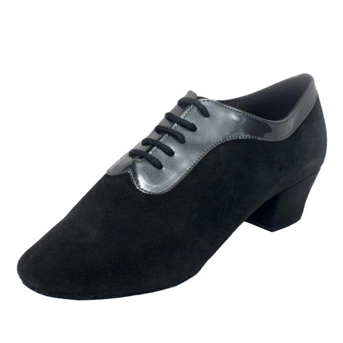 Ray Rose Femmes Chaussures d'Entraînement 417 Solar - Suède/Vernis Noir - 4 cm Practice - Pointure: UK 2,5