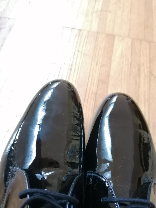 Werner Kern Herren Tanzschuhe Arezzo - Lack Schwarz [UK 11,5 - B-Ware]