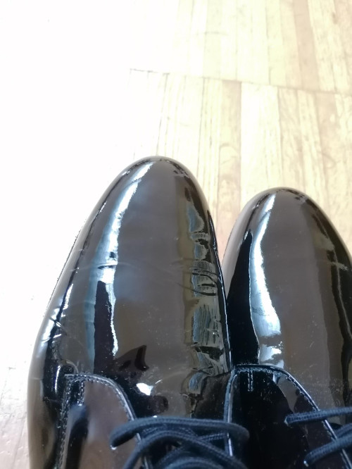 Werner Kern Hombres Zapatos de Baile Arezzo - Charol Negro  [UK 11,5 - B-Ware]