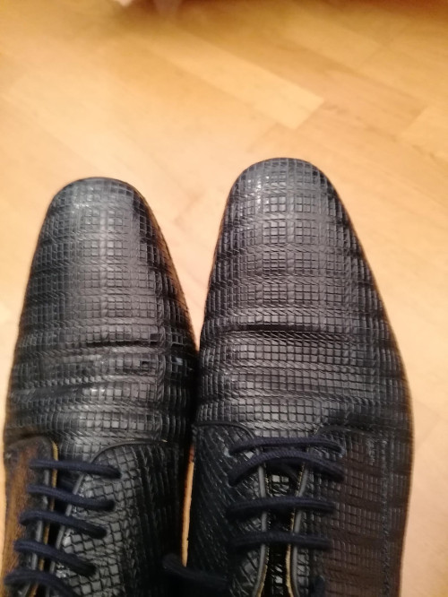 Werner Kern Herren Tanzschuhe Ravenna - Leder Grattato Blu [UK 7 - B-Ware]