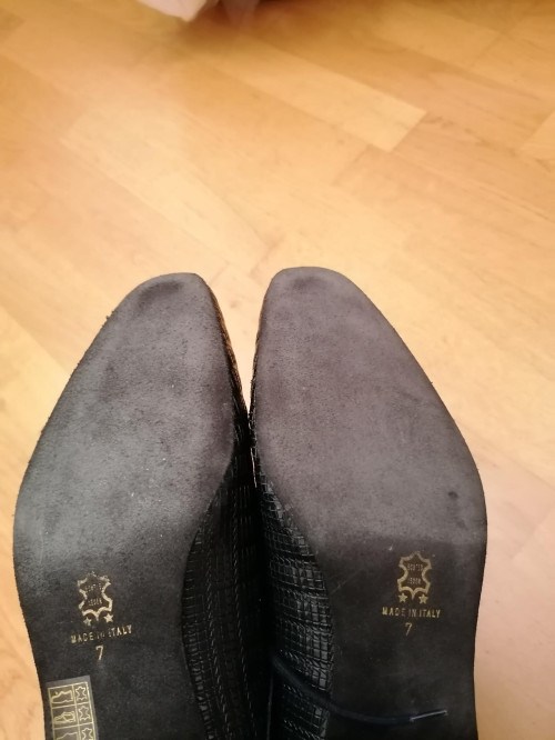 Werner Kern Herren Tanzschuhe Ravenna - Leder Grattato Blu [UK 7 - B-Ware]