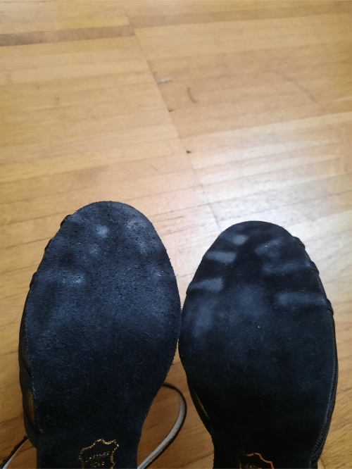 Anna Kern Women´s dance shoes Manon - Black Satin - 6 cm [UK 4]