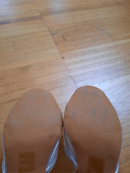 Anna Kern Mujeres Zapatos de Baile Adele - Cuero Plateado - 6 cm [UK 3]