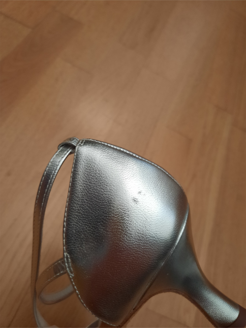 Anna Kern Mujeres Zapatos de Baile Adele - Cuero Plateado - 6 cm [UK 6,5]