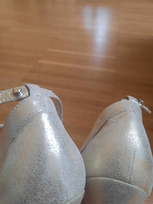 Werner Kern Damen Tanzschuhe Amy - Leder Perl Nude - Schmal - 6,5 cm [UK 6,5]