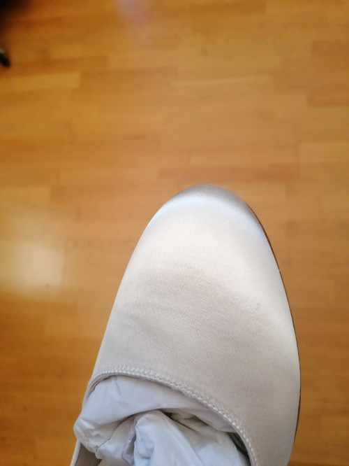 Werner Kern Bridal Shoes Ashley LS - White Satin - 6 cm - Leather Sole [UK 8,5 - B-Ware]