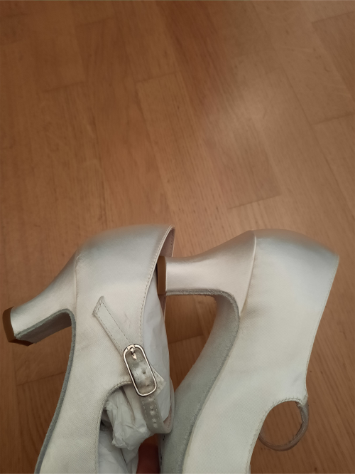 Werner Kern Mulheres Sapatos de Dança Ashley - Cetim Branco - 6 cm [UK 5,5]