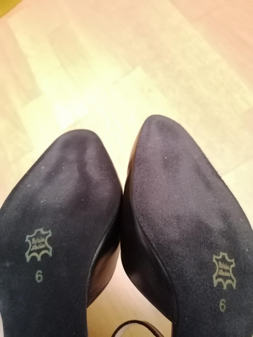 Werner Kern Women´s dance shoes Betty - Black Leather - 5,5 cm [UK 6 - B-Ware]