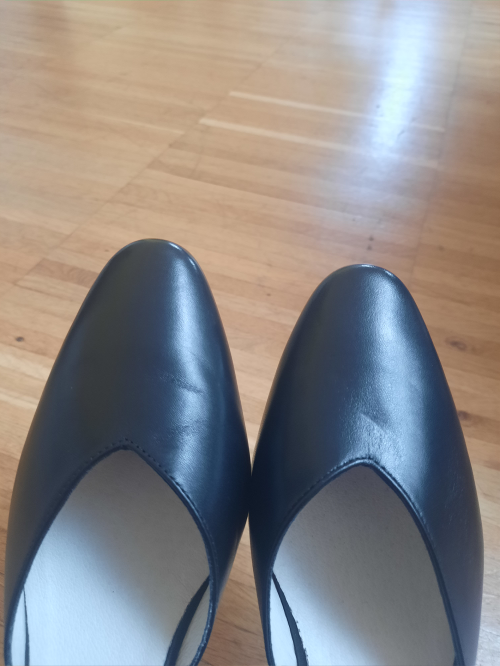 Werner Kern Women´s dance shoes Betty - Black Leather - 5,5 cm [UK 7]