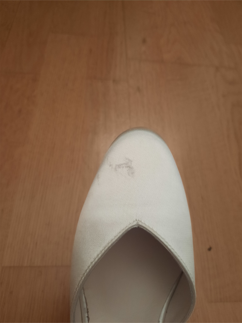 Werner Kern Brautschuhe Betty LS - Satin Weiß 6,5 - Ledersohle - Größe: UK 2,5