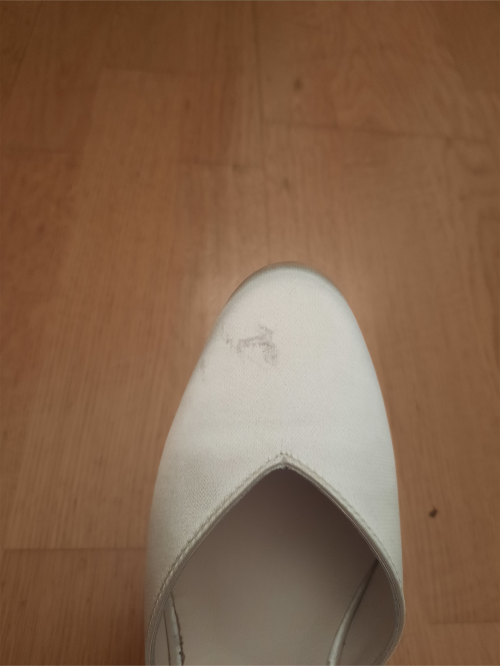 Werner Kern Zapatos de Novia Betty LS - Satén Blanco - 6,5 cm - Suela de Cuero Nubuck [UK 2,5]