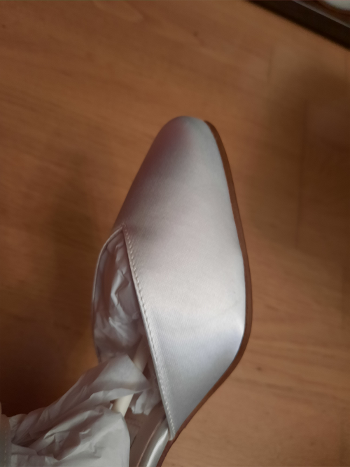 Werner Kern Chaussures de Mariage Betty LS - Satin Blanc - 6,5 cm - Semelle en cuir nubuck [UK 3]