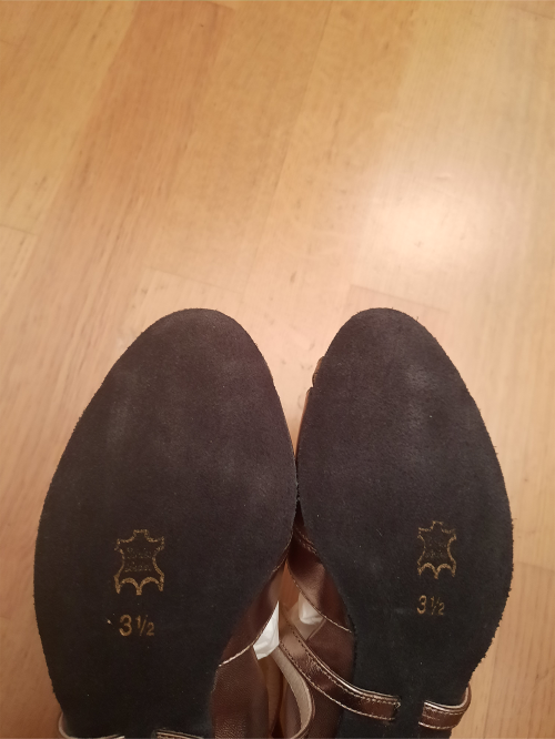 Werner Kern Donne Scarpe da Ballo Billy - Pelle Antico - 5 cm - Misura: UK 3,5