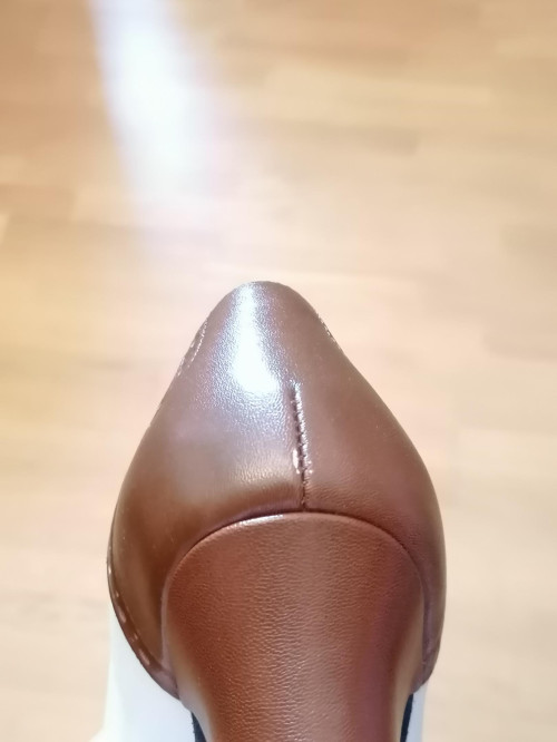 Werner Kern Mujeres Zapatos de Baile Emma - Cuero Marrón/Creme - 4,5 cm [UK 4,5 | used 1-2 times]