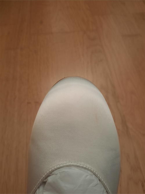 Werner Kern Chaussures de Mariage Felice 3,4 LS - Satin Blanc - 3,4 cm - Semelle en cuir nubuck [UK 5,5 - B-Ware]