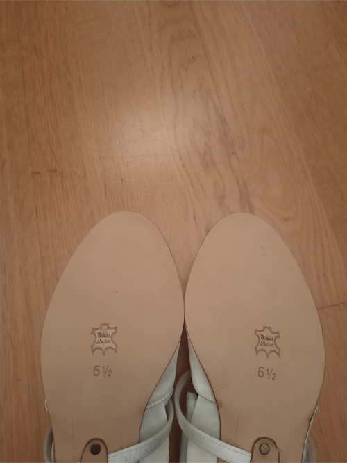 Werner Kern Ladies Bridal Shoes Felice 3,4 LS - White Satin - 3,4 cm - Leather Sole [UK 5,5 - B-Ware]