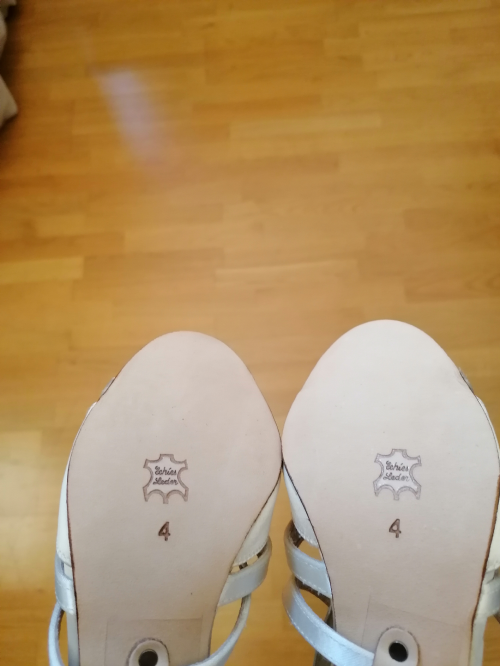 Werner Kern Zapatos de Novia July LS - Satén Blanco - 6,5 cm - Suela de Cuero Nubuck [UK 4 - B-Ware]