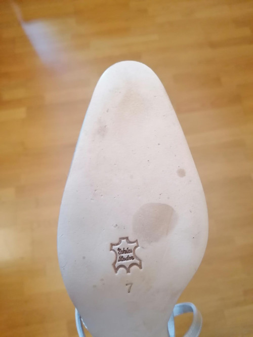 Werner Kern Damen Brautschuhe Patty LS - Satin Weiß - 5,5 cm - Ledersohle [UK 7 - B-Ware]