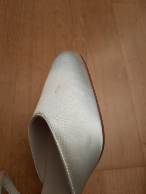 Werner Kern Mujeres Zapatos de Novia Patty LS - Satén Blanco - 5,5 cm - Cuero nubuk [UK 5,5 - B-Ware]