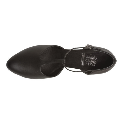 Supadance Mujeres Zapatos de Baile 1039 - Cuero Negro - 2,5" Flare [UK 3]