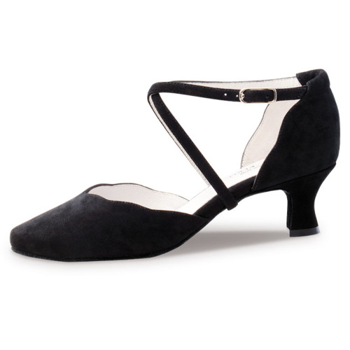 Anna Kern Women´s dance shoes Denise - Black Suede - 5 cm - Size: UK 3