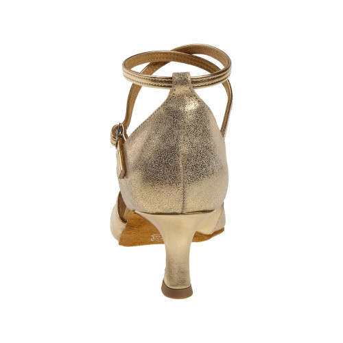 Diamant Mujeres Zapatos de Baile 141-077-464 - Oro/Oro Antiquo - 5 cm Flare  - Größe: UK 4,5