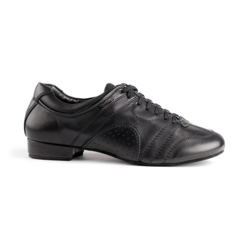 PortDance Homens Sapatos de dança PD Casual - Pele Preto - Sola de camurça [EUR 43]