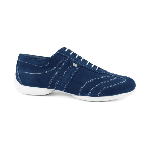 Portdance Hombres Sneakers PD Pietro Street - Nubuck Azul - Sneaker Suela - Talla: EUR 43