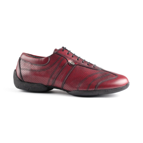 PortDance Homens Sneakers PD Pietro Street - Couro Bordeaux