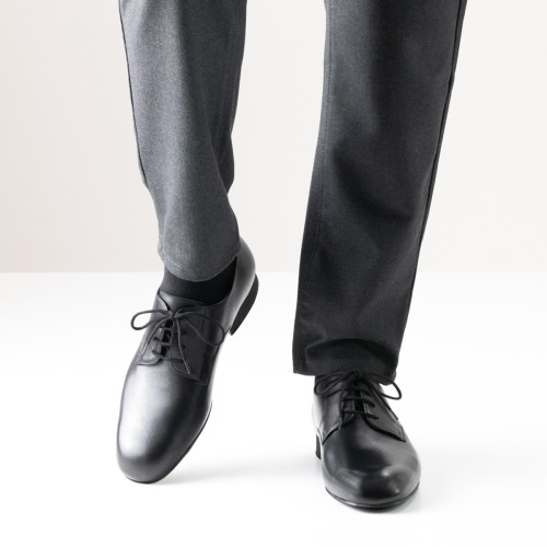 Werner Kern Hommes Chaussures de Danse Milano - Cuir Noir - Large   - Größe: UK 9,5