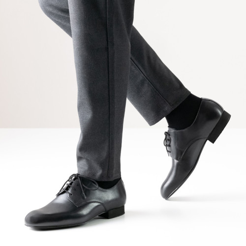 Werner Kern Hombres Zapatos de Baile Milano - Cuero Negro - Ancho   - Größe: UK 8