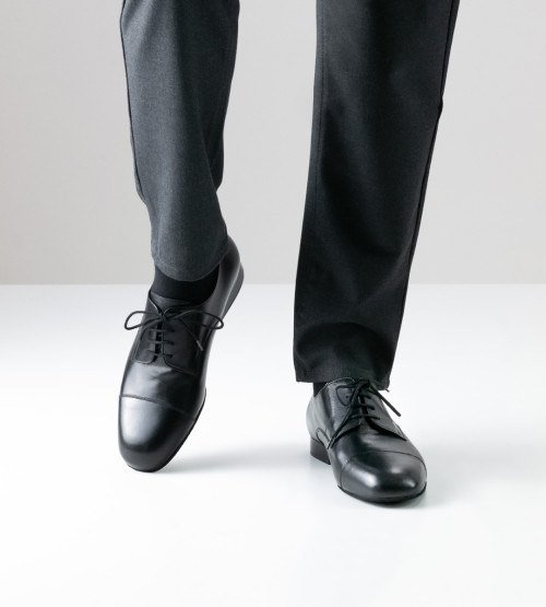 Werner Kern Hombres Zapatos de Baile Torino - Cuero Negro - Ancho  [UK 7,5]