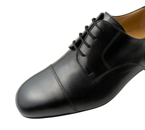 Werner Kern Hombres Zapatos de Baile Torino - Cuero Negro - Ancho  [UK 7,5]
