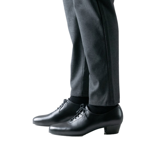 Werner Kern Men´s Latin Dance Shoes Forli - Black Leather - 4 cm Latin  - Größe: UK 9,5