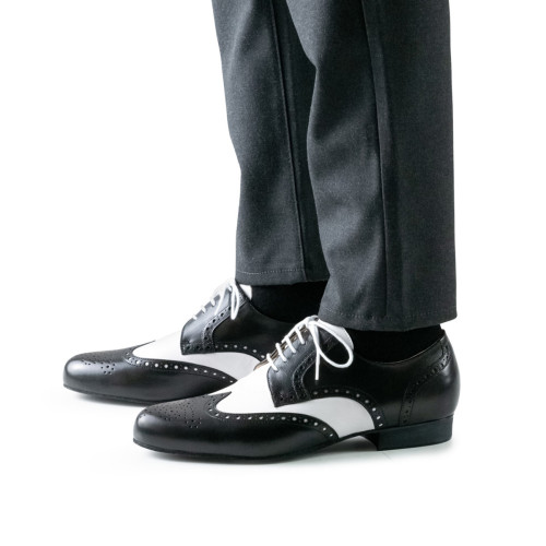 Werner Kern Uomini Scarpe da Ballo Udine - Nero/Bianco