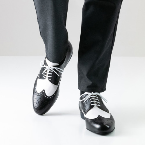 Werner Kern Uomini Scarpe da Ballo Udine - Nero/Bianco