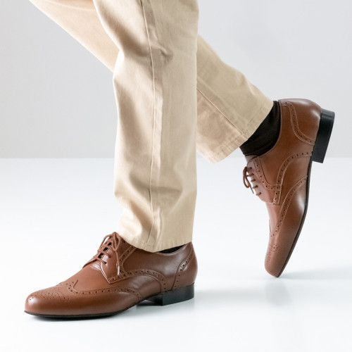 Werner Kern Hommes Chaussures de Danse Udine - Cuir Cognac   - Größe: UK 11,5