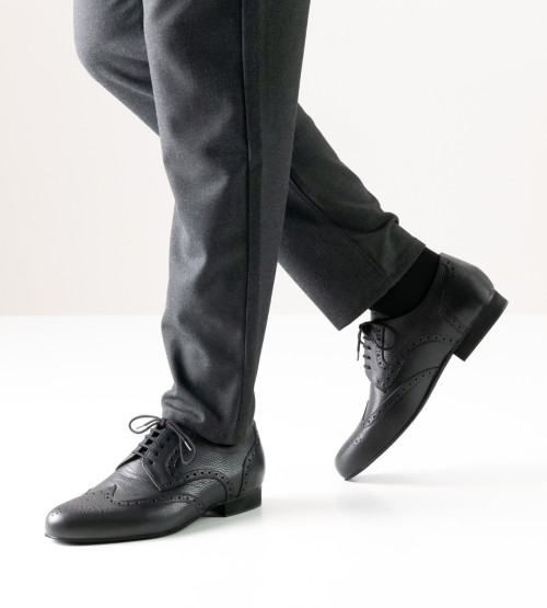 Werner Kern Homens Sapatos de Dança Bormio - Pele Preto - Extra Longe   - Größe: UK 8