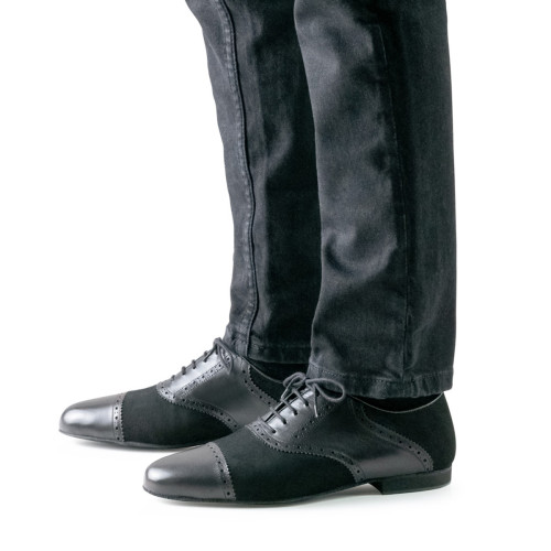 Werner Kern Homens Sapatos de Dança Trieste - Pele/Nubuck Preto Micro-Heel  - Größe: UK 9,5