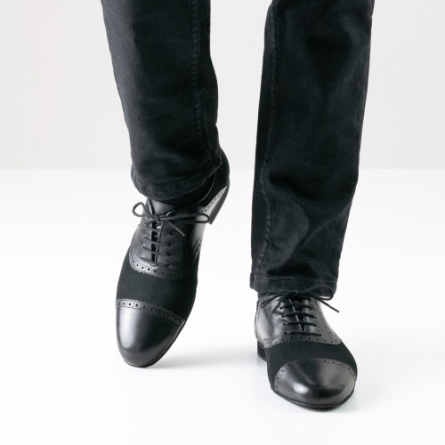 Werner Kern Homens Sapatos de Dança Trieste - Pele/Nubuck Preto Micro-Heel  - Größe: UK 9,5