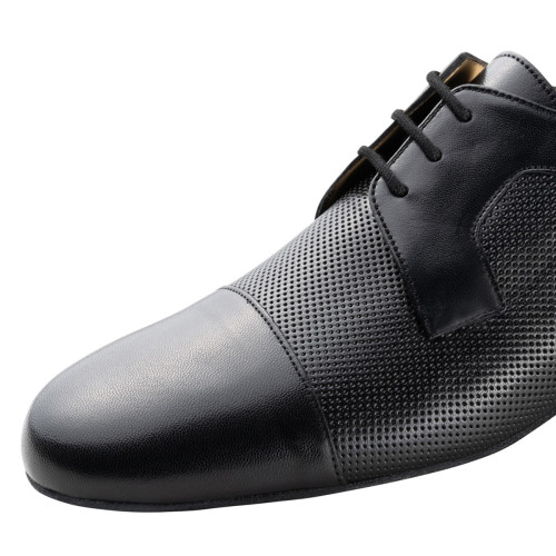 Werner Kern Homens Sapatos de Dança Treviso - Pele Preto Micro-Heel  - Größe: UK 10