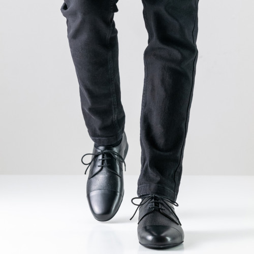 Werner Kern Homens Sapatos de Dança Treviso - Pele Preto Micro-Heel  - Größe: UK 9,5