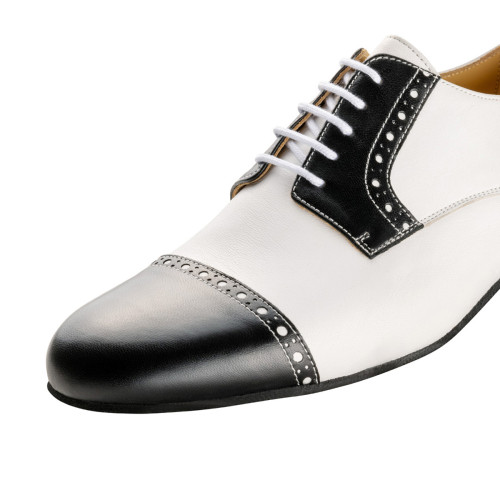 Werner Kern Hommes Chaussures de Danse Bergamo - Noir/Blanc  - Größe: UK 9,5