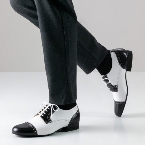 Werner Kern Men´s Dance Shoes Bergamo - Leather Black/White   - Größe: UK 9,5