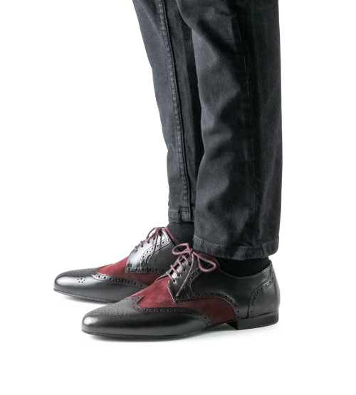 Werner Kern Uomini Scarpe da Ballo Firenze - Nero/Bordeaux
