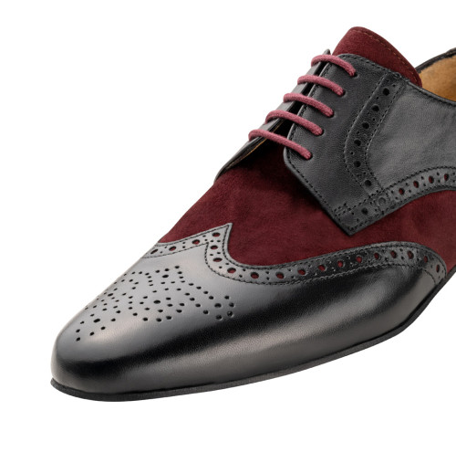 Werner Kern Uomini Scarpe da Ballo Firenze - Nero/Bordeaux
