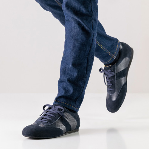 Werner Kern Herren Sneaker Tanzschuhe Bari - Blau  - Größe: UK 10,5