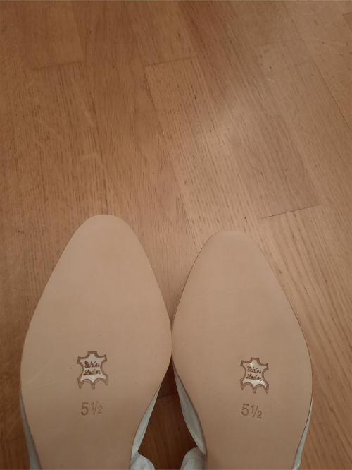 Werner Kern Bridal Shoes Betty LS - White Satin - 6,5 cm - Leather Sole [UK 5,5]